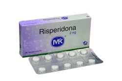 Risperidona 2 mg Caja Con 20 Tabletas Cubiertas Rx4 Rx1