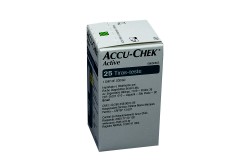 Tiras Reactivas De Glucemia Accu-Chek Active Caja Con 25 Unidades