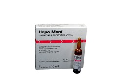 Hepa-Merz Concentrado De Infusión 5 g / 10 mL Caja Con 5 Ampollas Rx