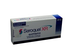 Seroquel XR 400 mg Caja Con 30 Comprimidos Recubiertos Rx4 Rx1