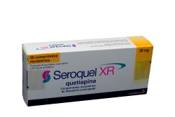Seroquel XR 50 mg Caja Con 30 Comprimidos Recubiertos  Rx1 Rx4