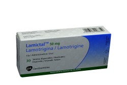 Lamictal 50 mg Caja Con 30 Tabletas Dispersables Masticables Rx4 Rx1