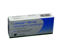 Lamictal 100 mg Caja Con 30 Tabletas Dispersables Masticables Rx1