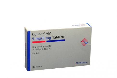 Concor AM 5 / 5 mg Caja Con 30 Tabletas Rx  Rx4