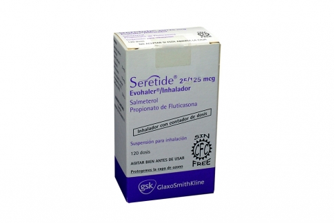 Seretide Evohaler 25 / 125 mcg Caja Con Inhalador Con 120 Dosis Rx Rx1 Rx4