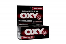 Oxy 10 Fórmula Color Piel Caja con Frasco Con 30 g