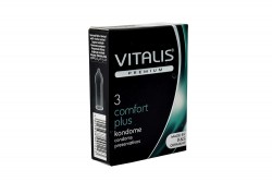 Condones Vitalis Comfort Plus Caja Con 3 Unidades
