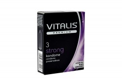 Condones Vitalis Strong Caja Con 3 Unidades