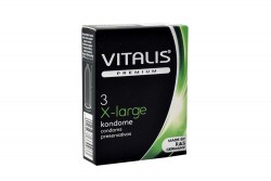 Condones Vitalis X-large Caja Con 3 Unidades