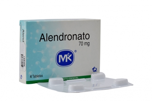 Alendronato 70 mg Caja Con 4 Tabletas Rx COL