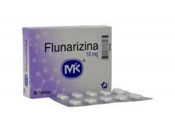 Flunarizina 10 mg MK Caja Con 20 Tabletas Rx