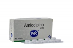 Amlodipino 5 mg MK Caja Con 10 Tabletas Rx