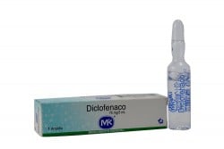 Diclofenaco 75 Mg / 3 mL Caja Con 1 Ampolla Rx