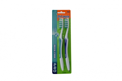 Cepillo Dental Pro 2x1 Empaque Con 2 Unidades