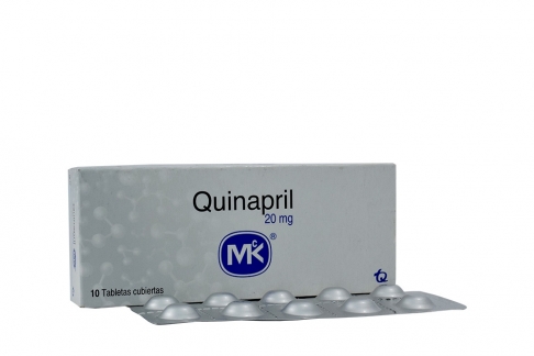 Quinapril 20 Mg Caja Con 10 Tabletas Rx Rx4