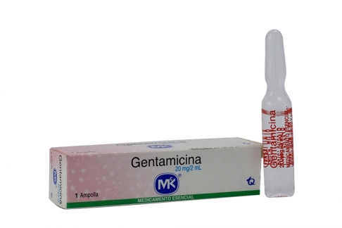 Gentamicina 20 mg / 2 mL Caja Con Ampolla Rx2
