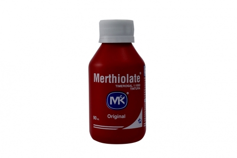 Merthiolate Tintura MK Original Frasco Con 90 mL Rx