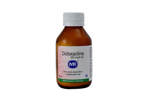 Dicloxacilina 250 mg / 5 mL Frasco Con 80 mL Rx2