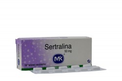 Sertralina 50 Mg Caja Con 10 Tabletas Recubiertas Rx Rx4