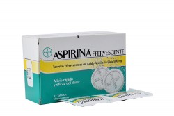 Aspirina 500 mg Caja Con 12 Tabletas Efervescentes