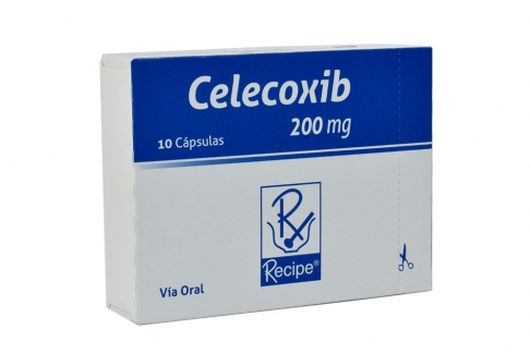 Celecoxib 200 mg Caja Con 10 Cápsulas Rx Rx1 Rx4
