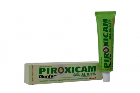 Piroxicam 0.5% Gel Uso Tópico Caja Con Tubo De 40 g