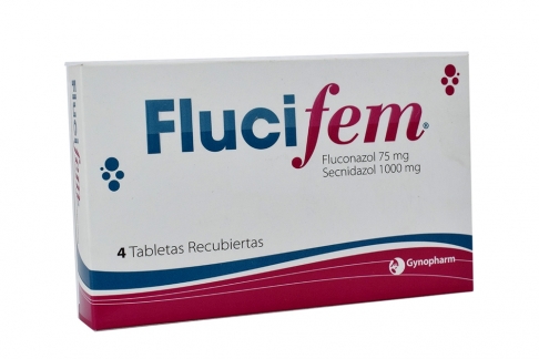 Flucifem 75 / 1000 mg Caja Con 4 Tabletas Recubiertas Rx Rx2