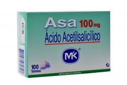 Asa 100 mg Caja Con 100 Tabletas