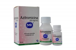 Azitromicina Polvo 200 mg / 5 mL Caja Con Frasco Con 15 mL + Frasco Con 10 mL Rx2