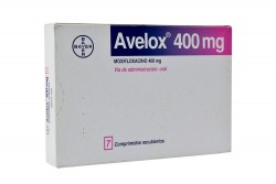 Avelox 400 mg Caja Con 7 Comprimidos Recubiertos Rx1 Rx2