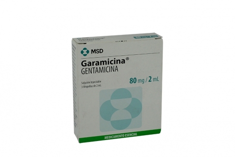 Garamicina 80 Mg Solución Inyectable Caja Con 3 Ampollas Rx