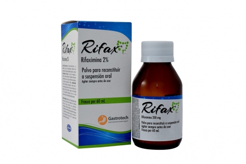 Rifax 2 % Caja Con Frasco X 60 mL Polvo Para Reconstituir A Suspensión Oral Rx Rx2