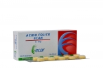 Ácido Fólico Ecar 5 Mg Caja Con 20 Tabletas
