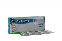 Amlodipino 5 mg Caja Con 10 Tabletas . Rx4