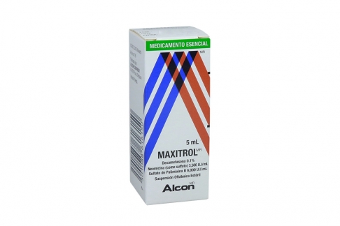 Maxitrol Solución Oftálmica Caja Con Frasco Con 5 mL Rx