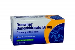 Dramamine 50 mg Caja Con 96 Tabletas