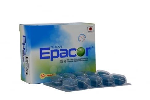Epacor 465 mg / 375 mg Caja Con 30 Cápsulas Rx Rx4