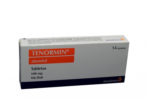 Tenormin 100 mg Caja Con 14 Tabletas Rx