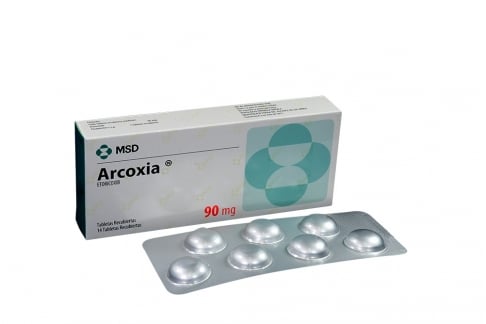 Arcoxia 90 mg Caja Con 14 Tabletas Recubiertas Rx .