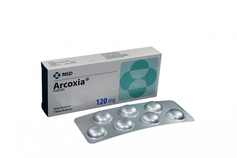 Arcoxia 120 mg Caja Con 7 Tabletas Recubiertas Rx