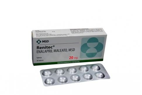 Renitec 20 mg Caja Con 30 Tabletas Rx4