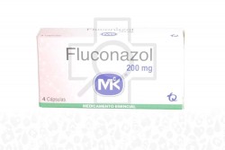 Fluconazol 200 mg Caja Con 4 Cápsulas Rx COL
