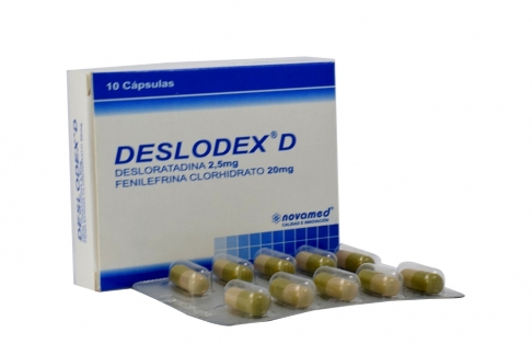 Deslodex D 2.5 Mg / 20 Mg Con Caja 10 Cápsulas