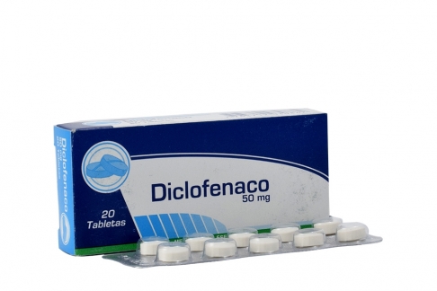 Diclofenaco 50 mg Caja Con 20 Tabletas Rx