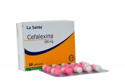Cefalexina 500 mg Caja Con 20 Cápsulas Rx2