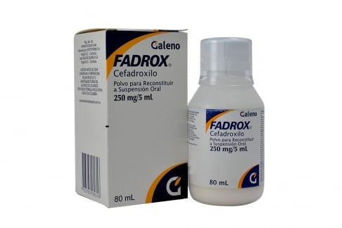 Fadrox Suspensión 250 mg / 5 mL Caja Con Frasco Con 80 mL Rx2