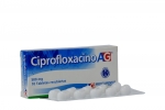 Ciprofloxacina 500 mg Caja Con 10 Tabletas Recubiertas Rx Rx2