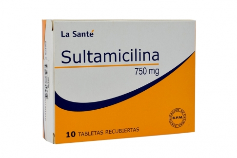 Sultamicina 750 mg Caja Con 10 Tabletas Recubiertas Rx2