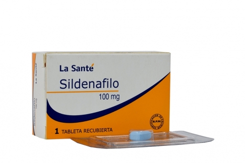 Sildenafilo 100 mg Caja Con 1 Tableta Recubierta Rx4