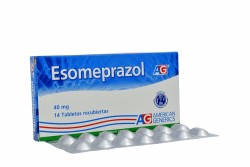 Esomeprazol 40 mg AG Caja Con 14 Tabletas Rx